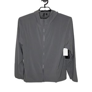 NWT Z by‎ Zella Mens Traction Training Jacket Size Medium Hooded Grey Shade Zip
